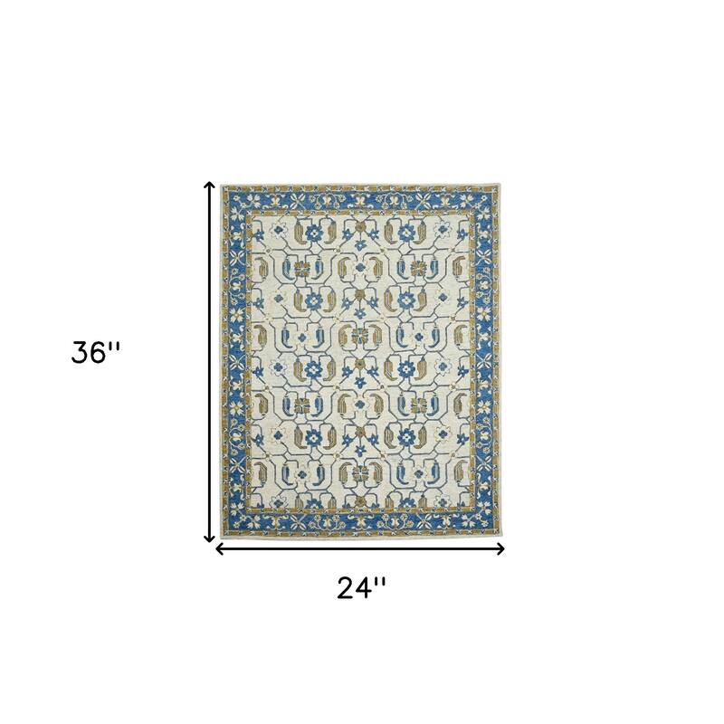 HomeRoots Oriental Traditional Rectangle Area Rug