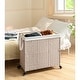 preview thumbnail 4 of 78, Laundry Hamper with Lid Rattan Basket with Removable Bags and Wheels