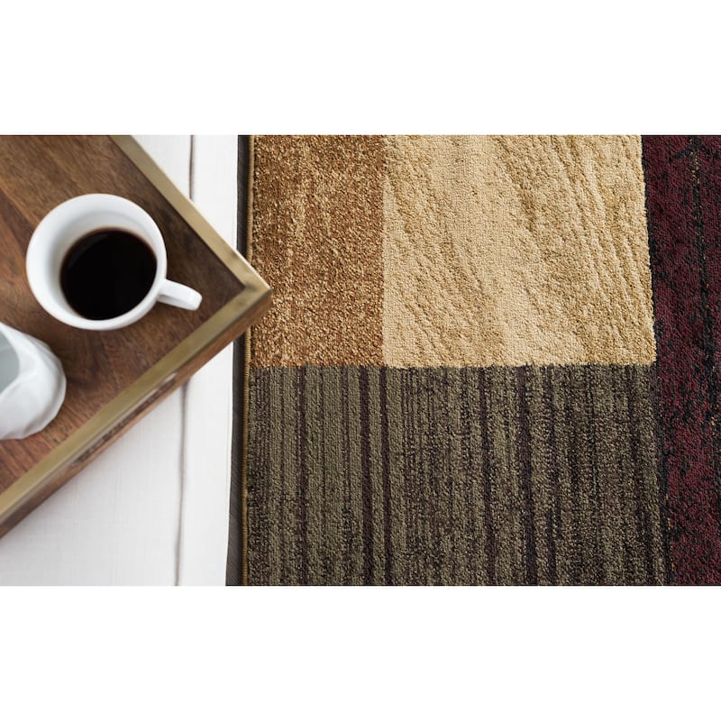 Rhythm Transitional Geometric Indoor Area Rug