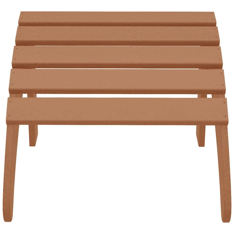 Aderson Outdoor Poly Adirondack Chair with Ottoman 4-Piece Set