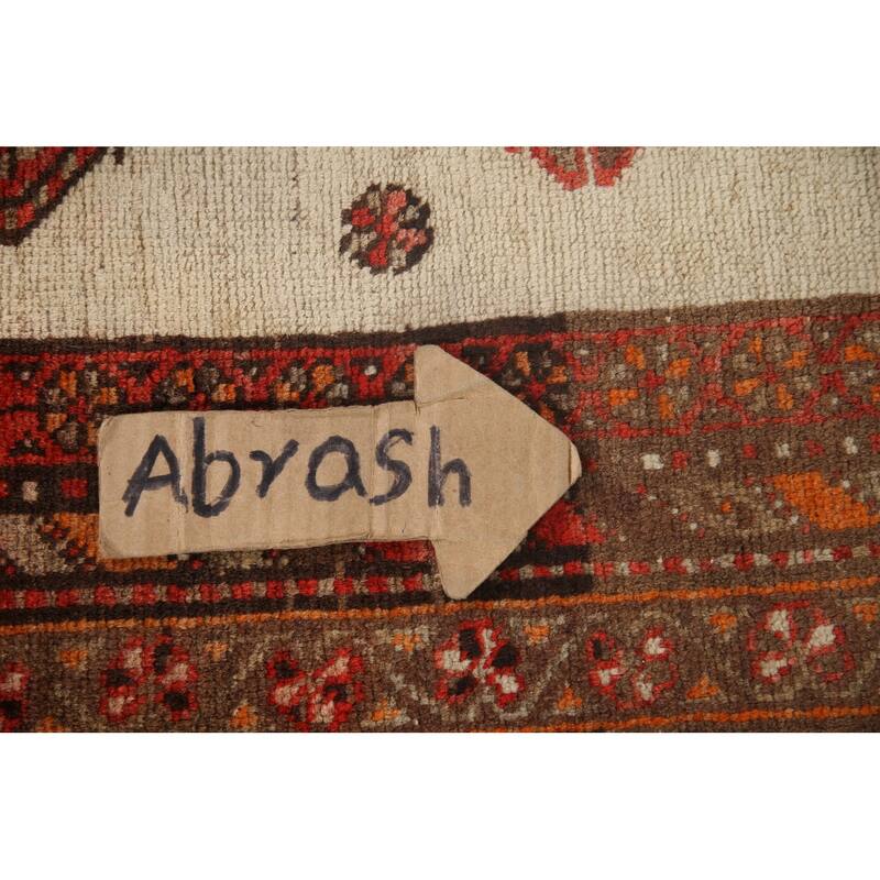 Malayer Vegetable Dye Persian Rug Hand-knotted Wool Carpet - 4'2" x 6'8"