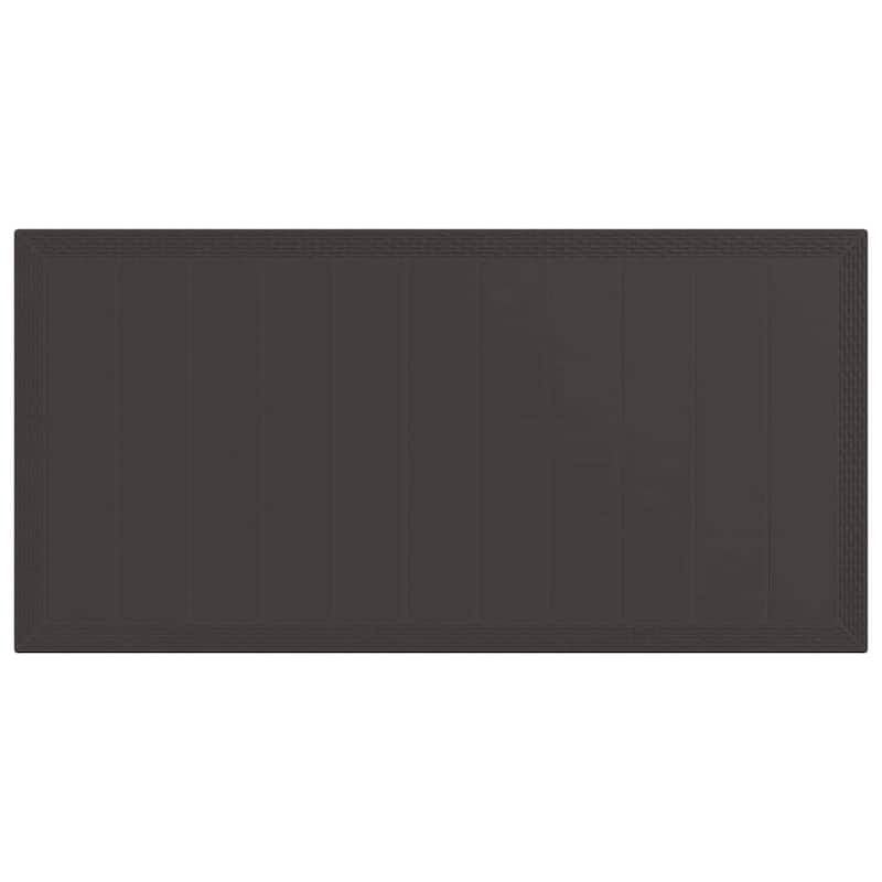 vidaXL Garden Dining Set 9 pcs Poly rattan - 39 x 79 x 29