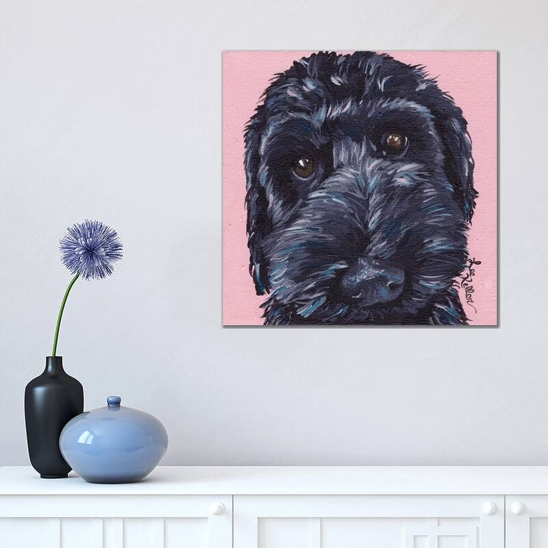 iCanvas "Labradoodle Dog II" by Hippie Hound Studios Canvas Print - 18x18x1.5