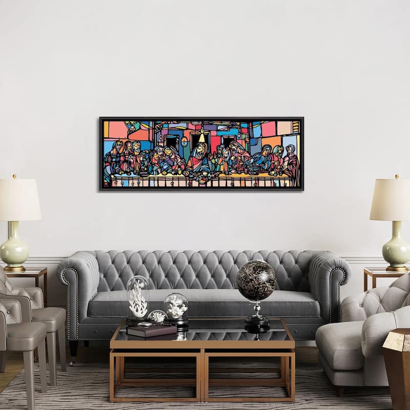 iCanvas "The Last Supper" by Ninhol Framed