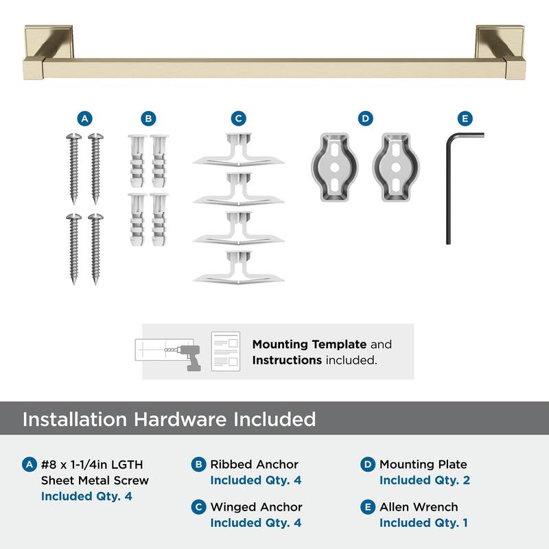 Appoint Golden Champagne Traditional 18 in (457 mm) Towel Bar