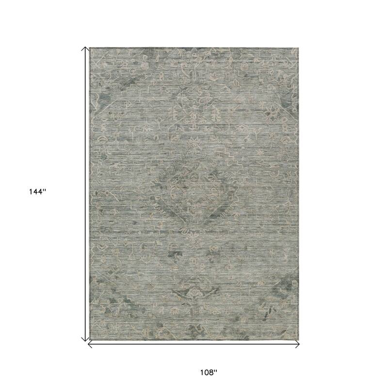 HomeRoots Floral Traditional Rectangle Outdoor Rug