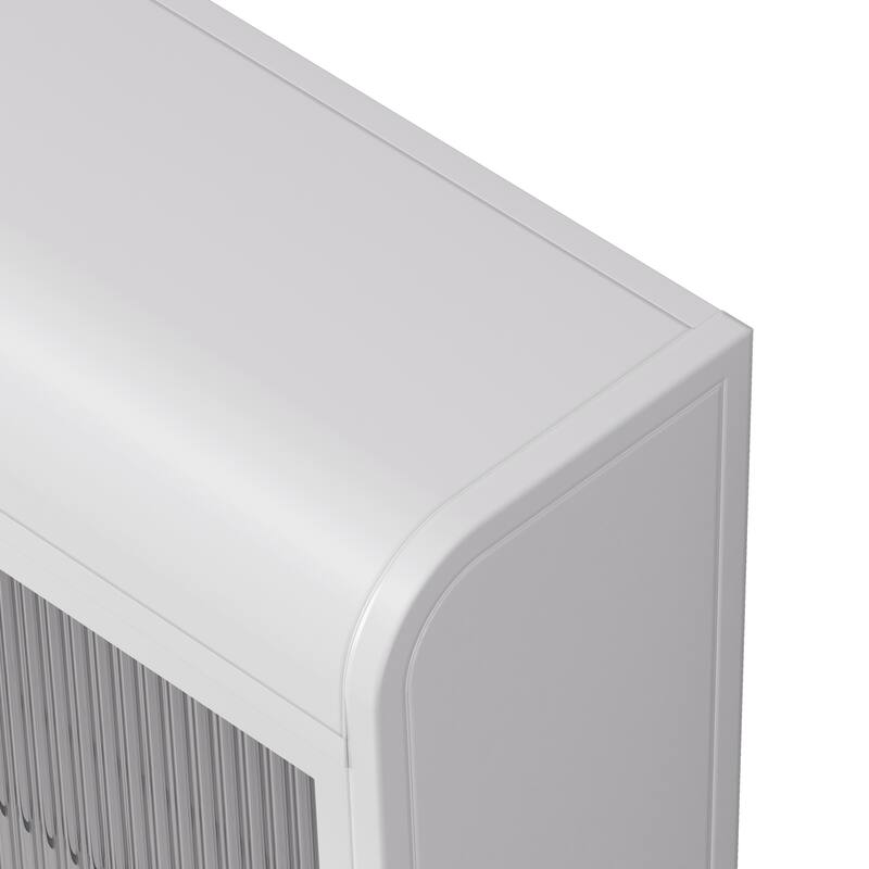 3 Door Arched Wall Mounted Glass Cabinets