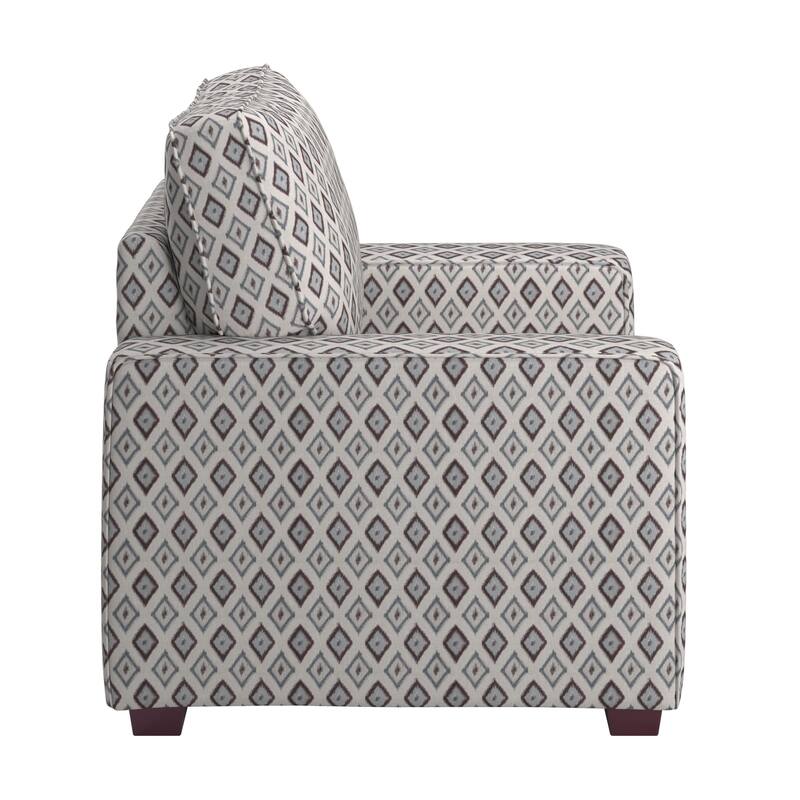 Roros Fabric Upholstered Square Arm Chair by iNSPIRE Q Classic