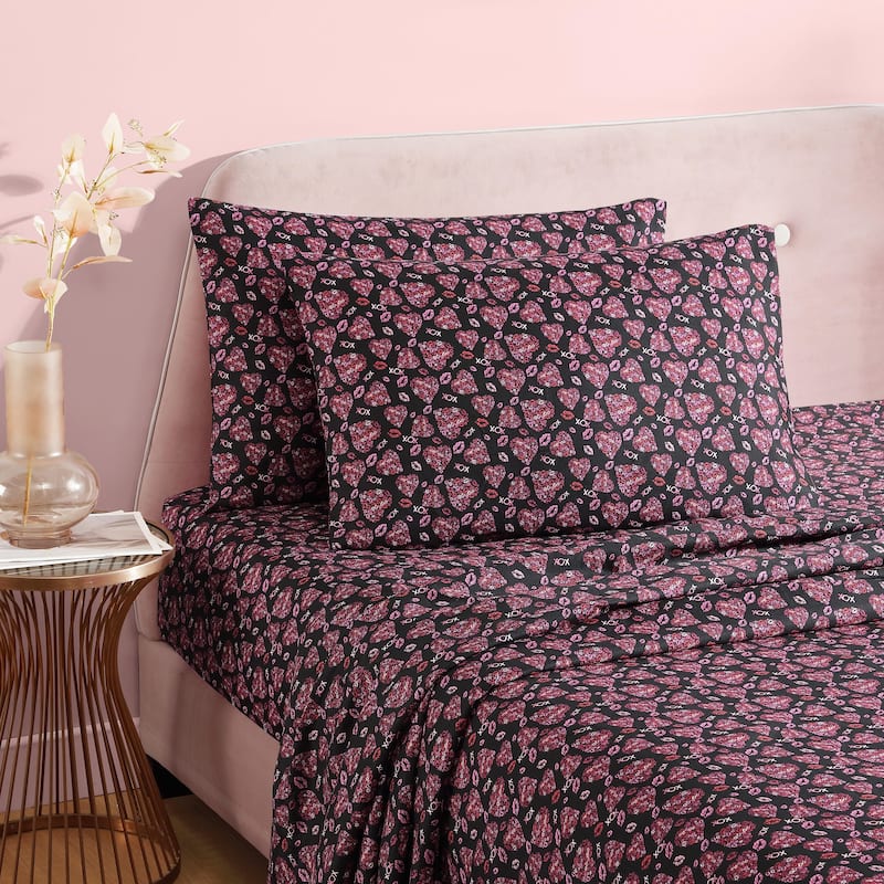 Betsey Johnson Printed Novelty Sheet Sets