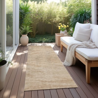 Machine Washable Indoor/ Outdoor Chantille Chevron Modern Rug