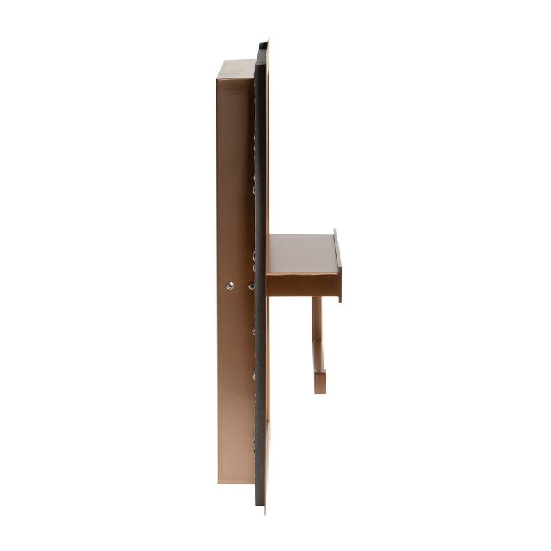 ALFI brand ABTPNP88-BC Brushed Copper PVD Stainless Steel Recessed Toilet Paper Holder Niche - Brown