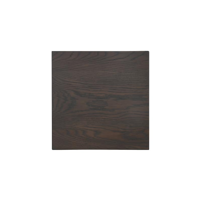 Aurelle Home Foane Modern Solid Oak Dado Side Table