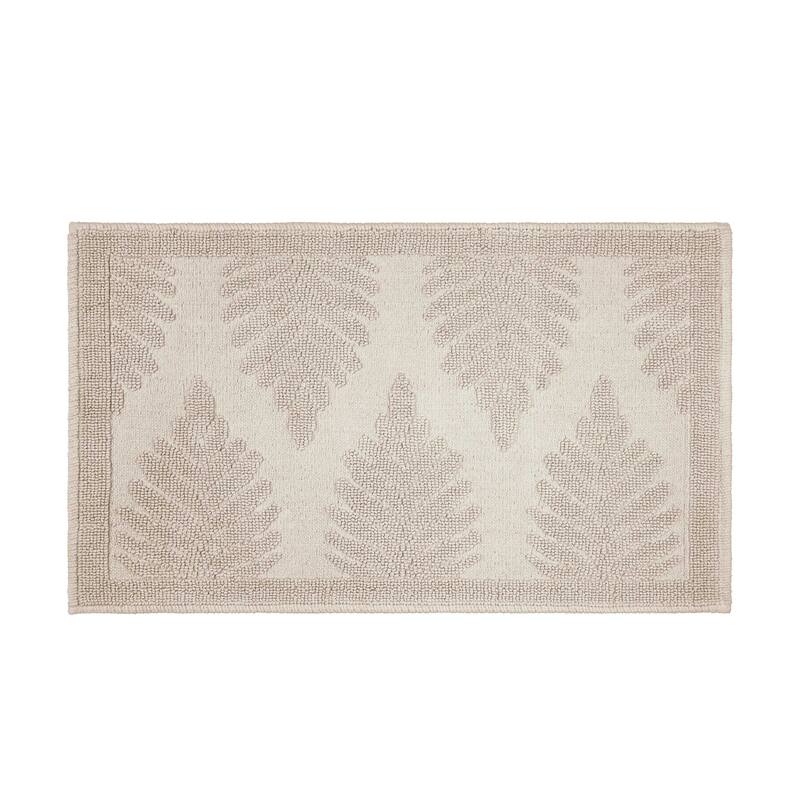 Martex Restore Fern Ogee 100% Reversible Bath Rug