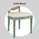 preview thumbnail 25 of 47, French Chic Vintage Style Dining Side Chair With Upholstered Linen Welted Fabric And Elegant Natural Rustic Wood Frame
