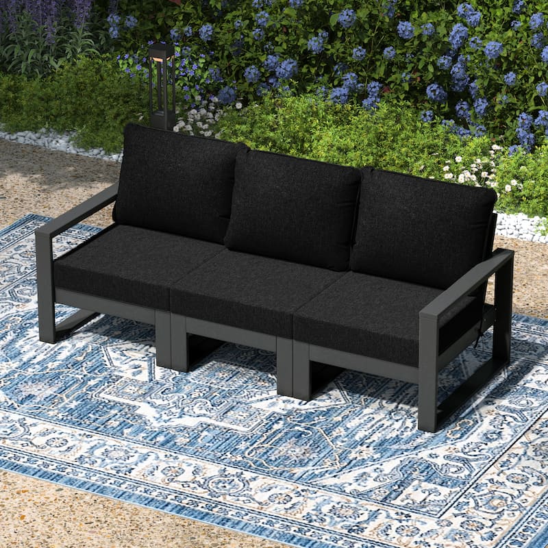 Endless Outdoor Patio Sofa with Gray Frame