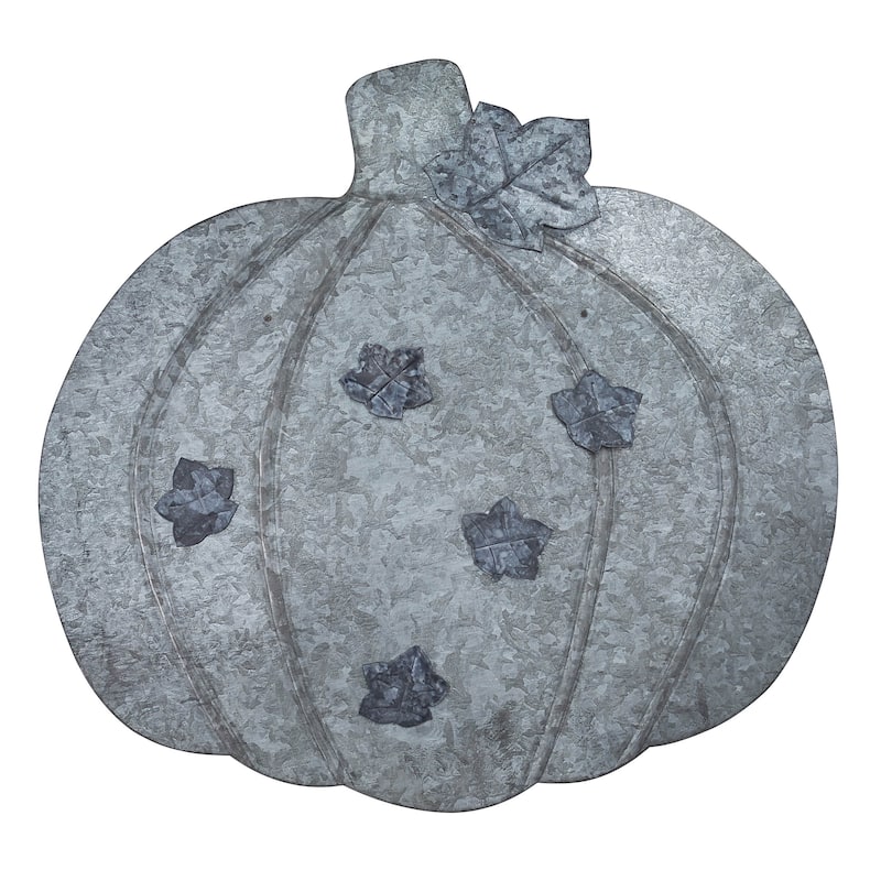 Park Designs Galvanized Pumpkin Memo Board - 16.75"H X 17.5"W X .125"D