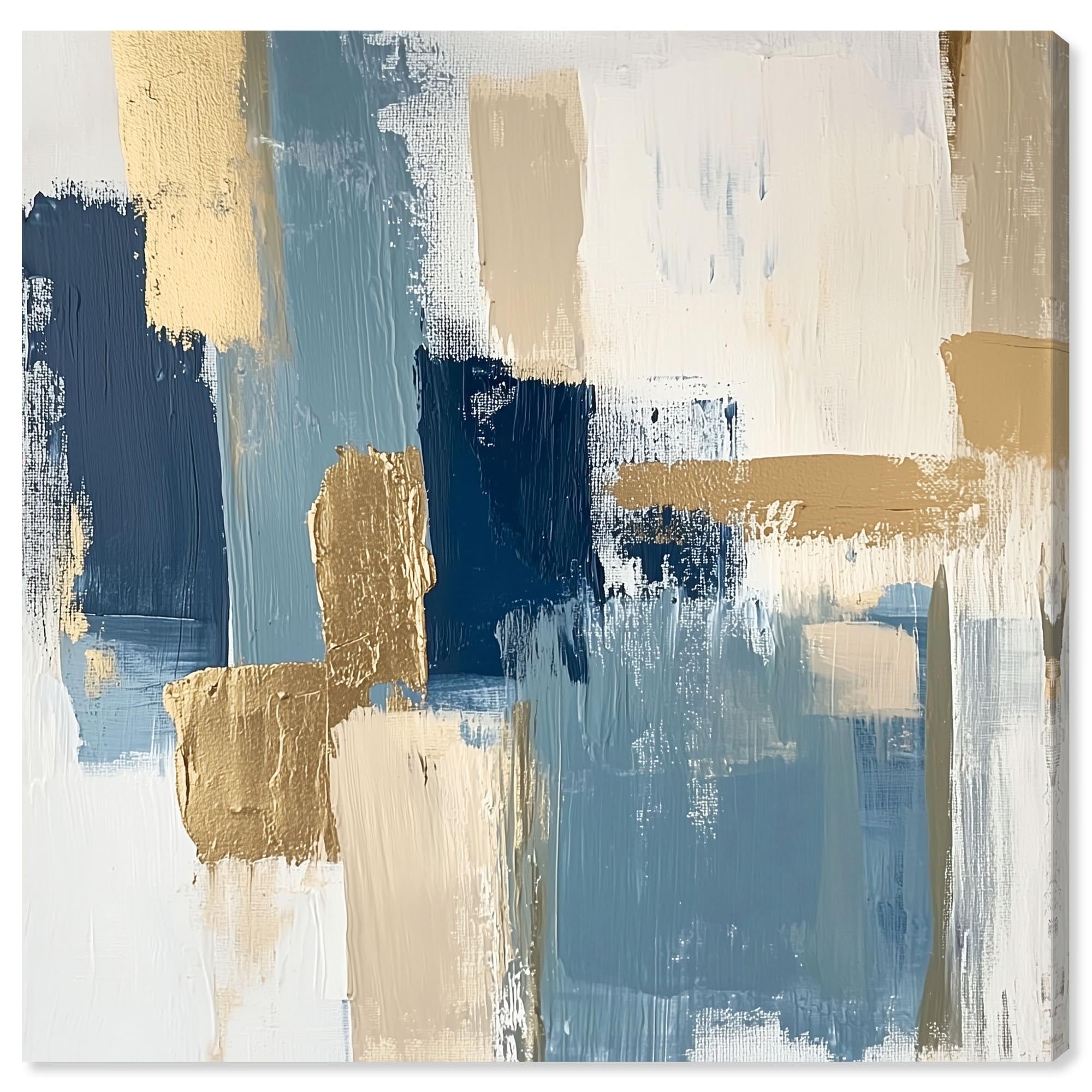 Golden Striations Office Decor Canvas Print by Art Remedy