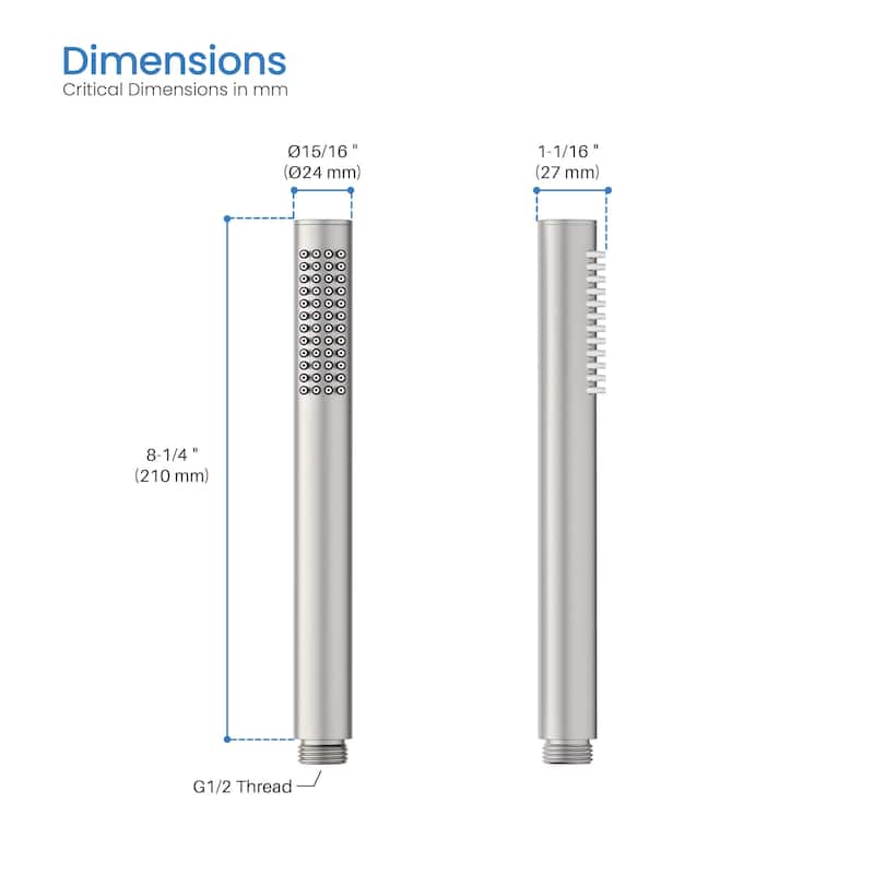 Circular Metal Handheld Shower Head