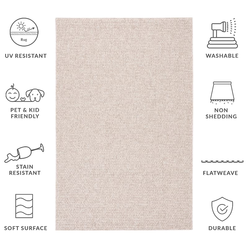 SAFAVIEH Sisal All-Weather Zhanat Transitional Indoor/Outdoor Rug