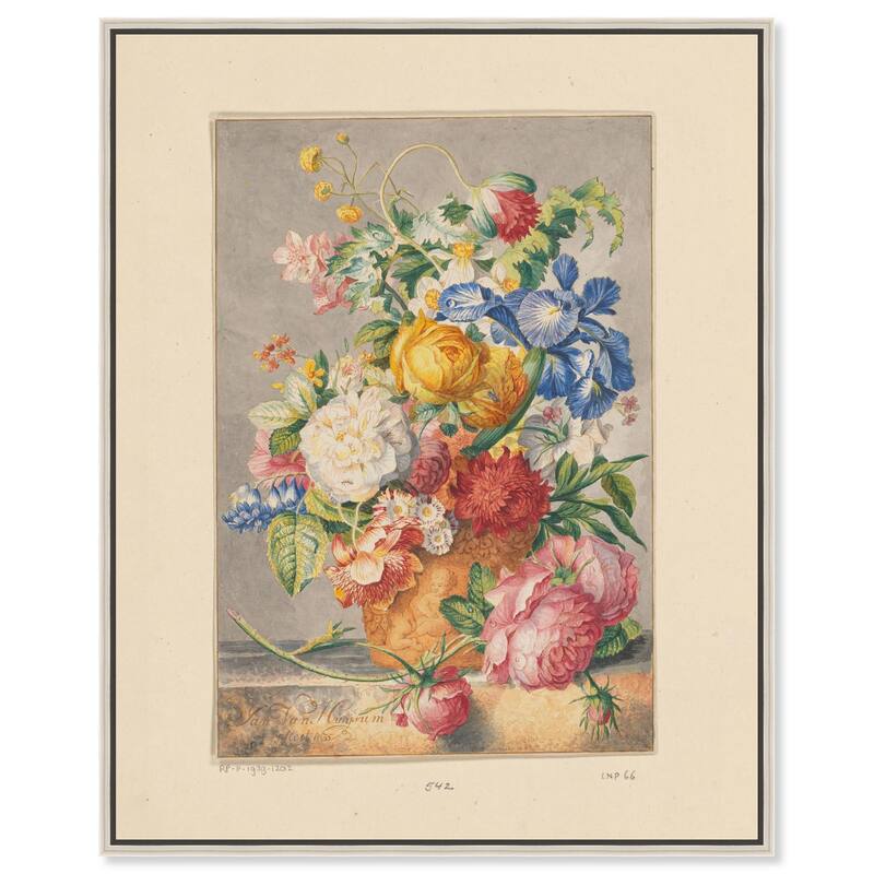 Bloemenstilleven 1777 Canvas by Art Remedy - Silver - 16" x 20"