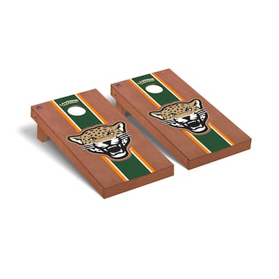 LaVerne Leopards Rosewood Cornhole Board Set