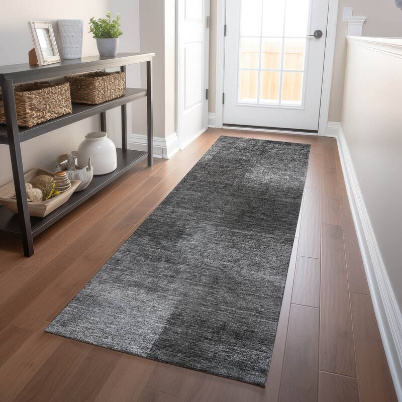 Premium Washable Super Soft Solid Ombre Mayfield Rug - Gray - 2' 3" x 7' 6" - Runner