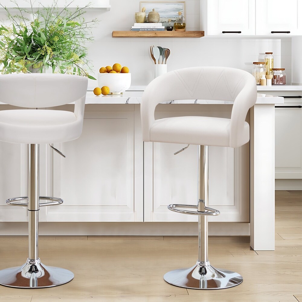 White With Arms Counter and Bar Stools Bed Bath Beyond