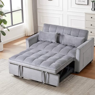 Pull-out Sofa Bed, 3-in-1 Convertible Futon Sofa Bed