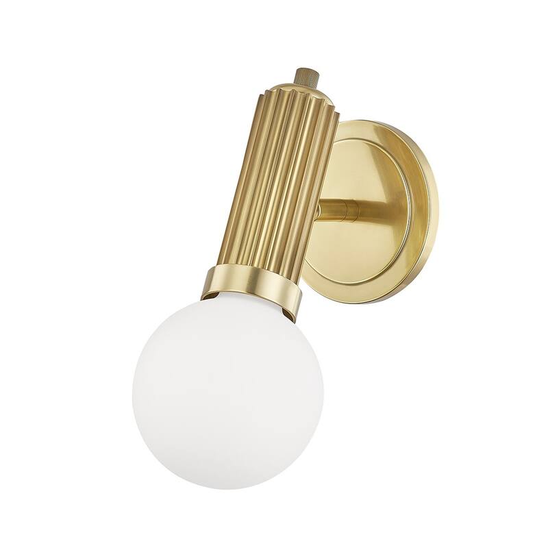 Hudson Valley Lighting Reade 12" Tall LED Wall Sconce - Aged Brass