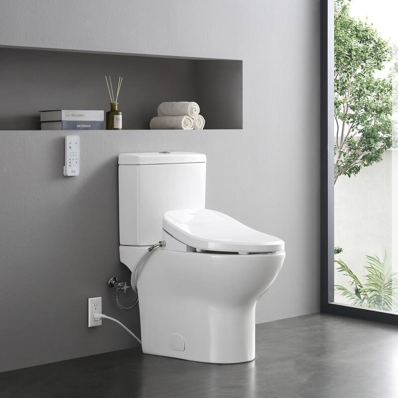 Ove Decors 1.6 GPF Wall Mounted One Piece Elongated Toilet � Seat