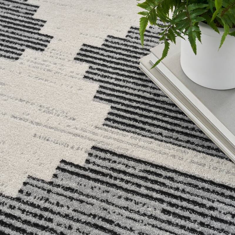 Nourison Modern Passion Mid Century Modern Geometric Area Rug