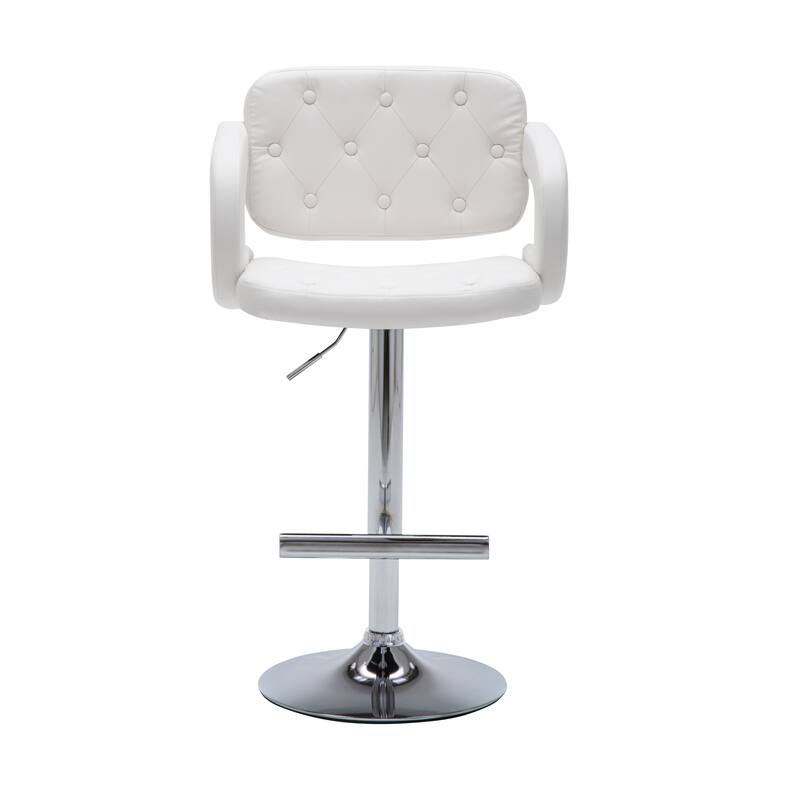 Porch & Den Coal Creek Modern Upholstered Adjustable Bar Stool