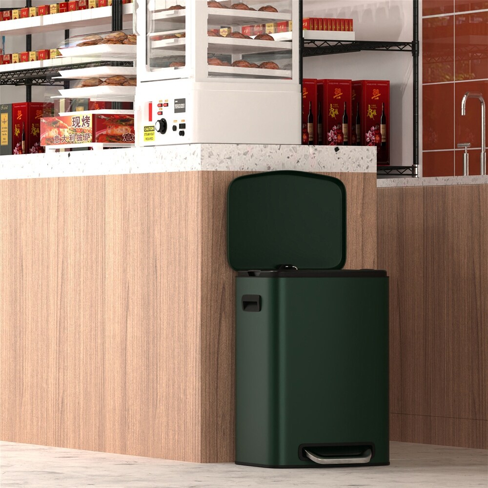 Green Kitchen Trash Cans Bed Bath & Beyond