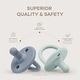 preview thumbnail 3 of 15, Baby Pacifier 5 Pack, 100% Food Garde Silicone by Comfy Cubs