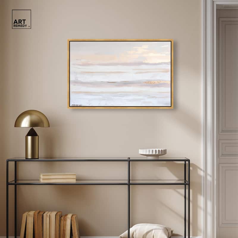 Gilded Dawn Canvas by Art Remedy