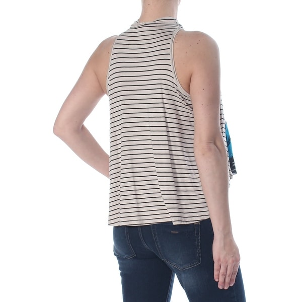 Tribal Womens Sleeveless Embroidered Stripe