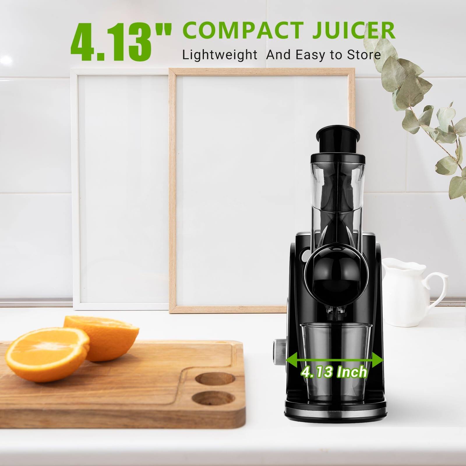 Cold Press Juicer with Dual Feed Dual Filters for a Variety of Hard
