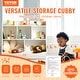 preview thumbnail 3 of 12, VEVOR Cubby Mobile Tray Storage Cabinet,for Home, Daycare and Preschool, Natural