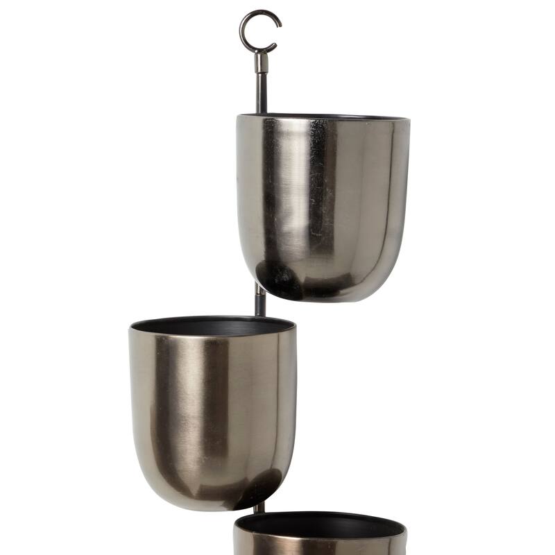 Metal Layered Wall Planter - 12 x 12 x 25