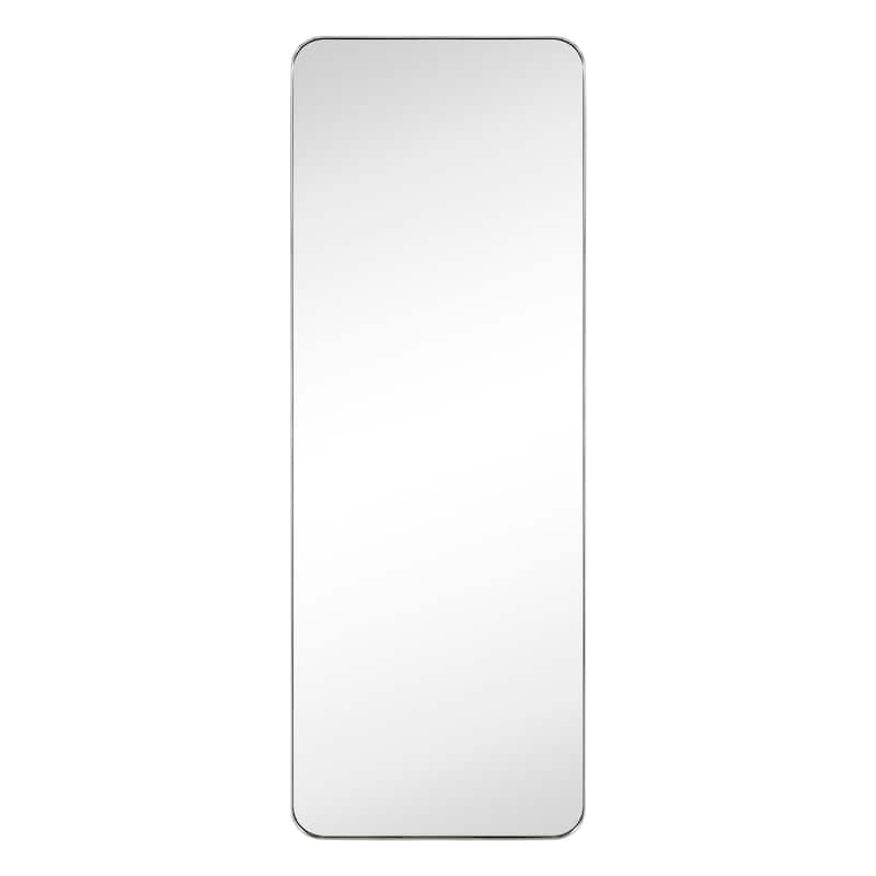 TEHOME Full Length Metal Framed Floor Mirror - 20" x 55" - Brushed Nickel