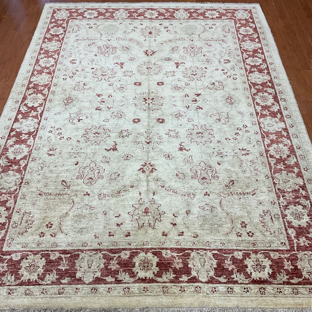 HERAT ORIENTAL Handmade Oushak Wool Rug - 6'2" x 8'4"