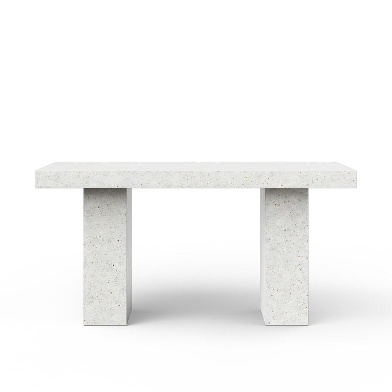 Urbia Elcor Concrete - Dining, Bar, and Counter Table - Counter Height - 71" - Ivory Terrazzo