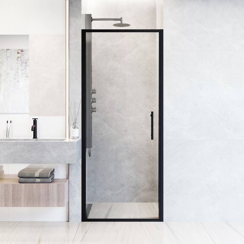Vigo VG6079CL3276 Astoria 76" High x 32" Wide Pivot Framed Shower Door