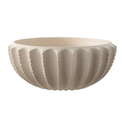 SAFAVIEH Home Atzaro 5-inch Scalloped Resin Bowl - 13"W x 13"D x 6"H