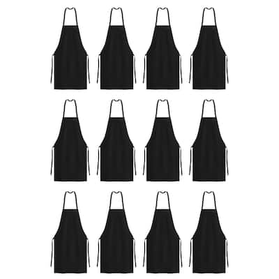 Arkwright Home Bib Spun Poly Aprons - 12 Pack - 33x30