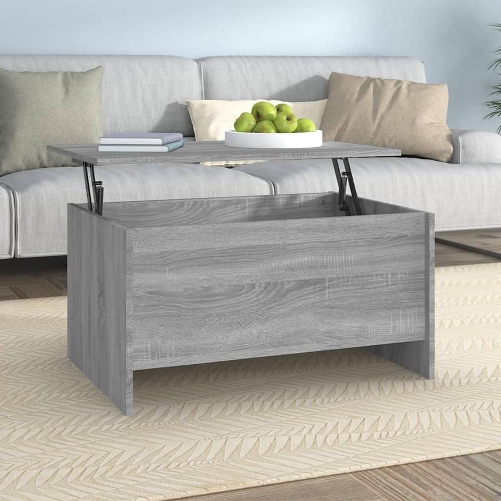 vidaXL Coffee Table Lift Top End Table Accent Side Sofa Table Engineered Wood - 31.5" x 21.9" x 16.3"