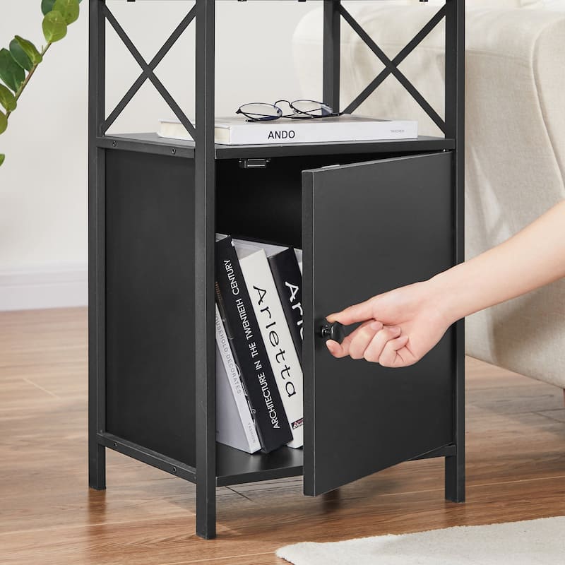 Javlergo Set of 2 Nightstand with Storage Cabinet