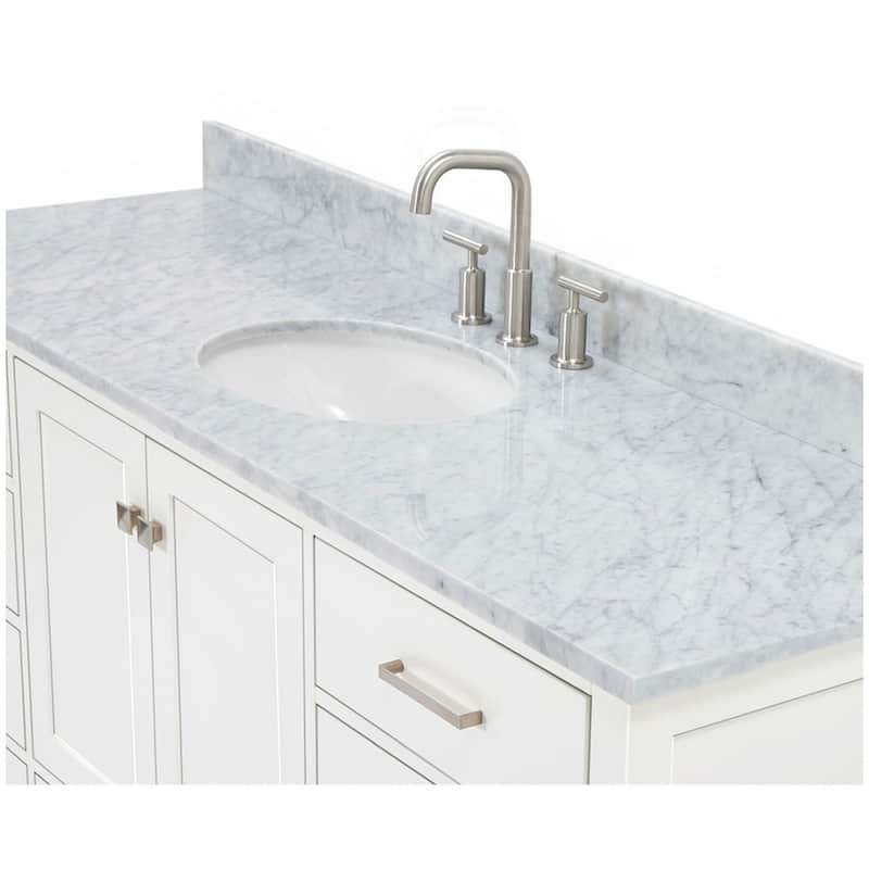 Ariel A067SCW2OVO Cambridge 67" Free Standing Single Oval Basin Vanity