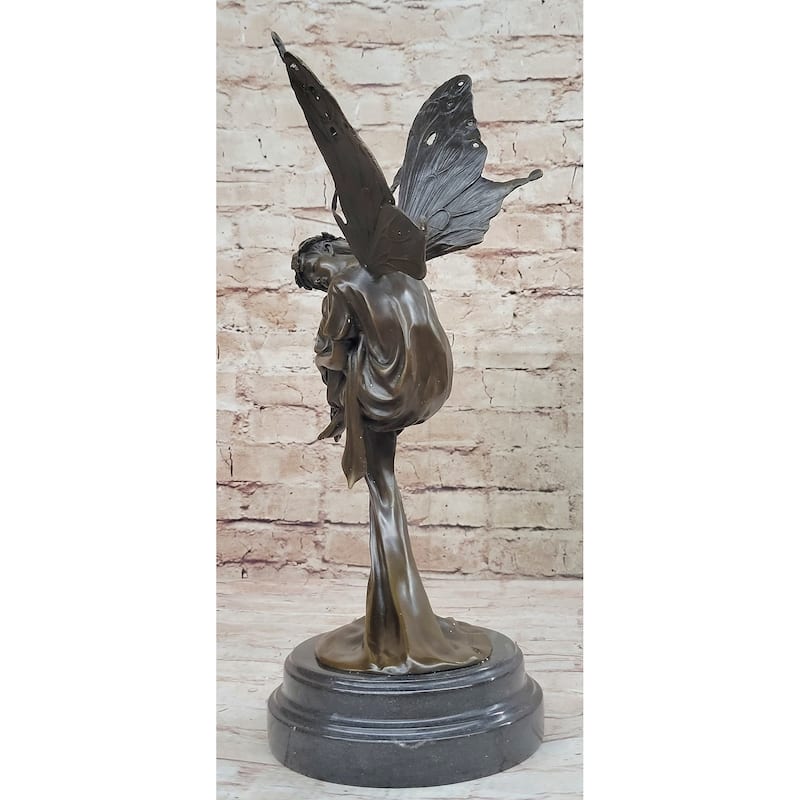 Sleeping Floating Fairy Original Bronze Statue Sculpture Figure Collectible 16 Inches X 7 Inches