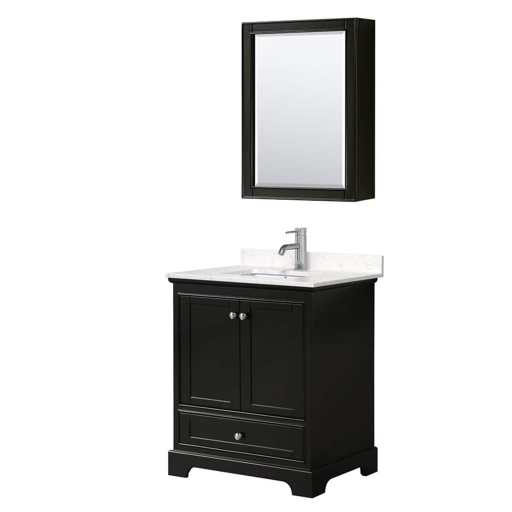 Wyndham Collection Deborah 30" Free Standing Single Basin Vanity Set